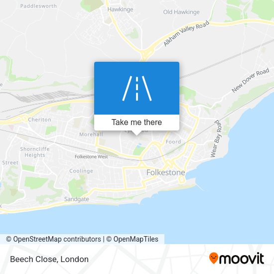 Beech Close map