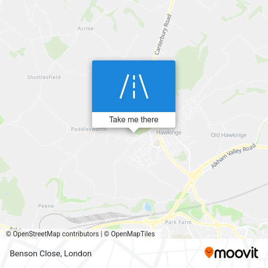 Benson Close map