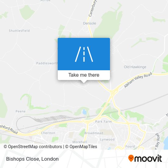 Bishops Close map