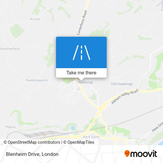 Blenheim Drive map