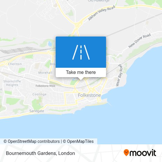 Bournemouth Gardens map