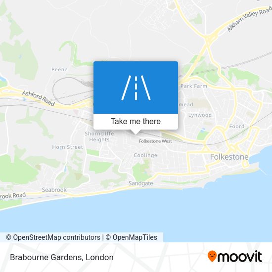 Brabourne Gardens map