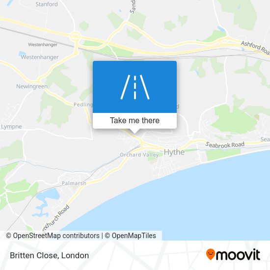 Britten Close map