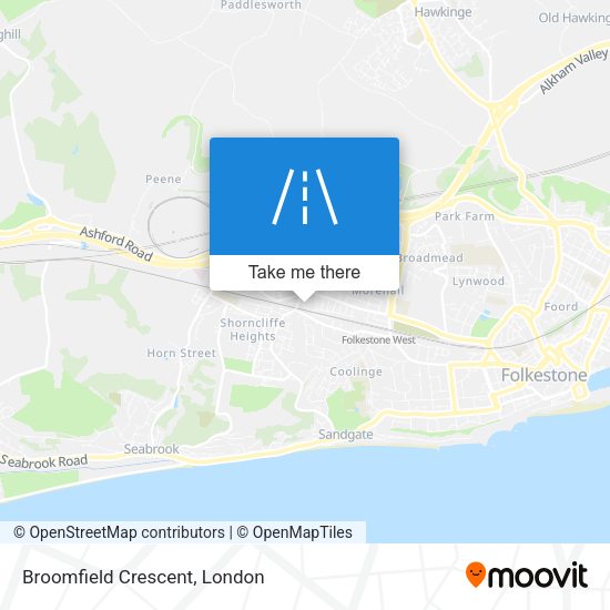 Broomfield Crescent map