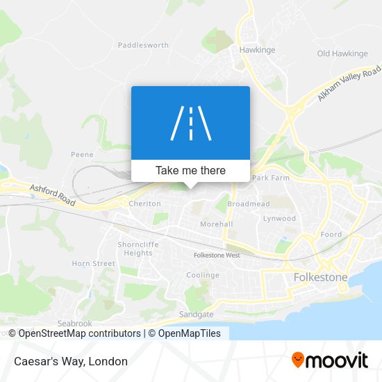 Caesar's Way map