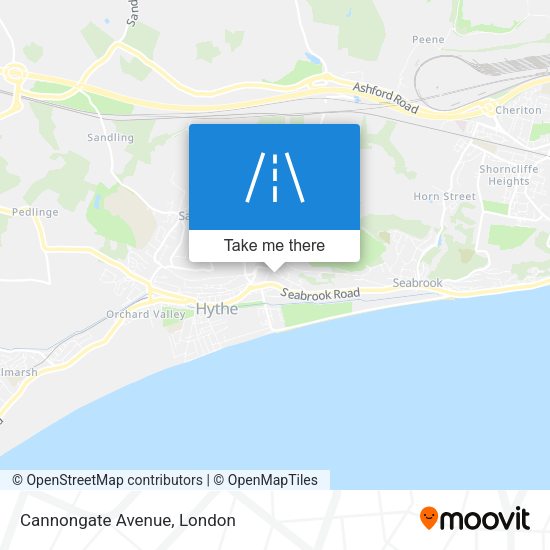 Cannongate Avenue map