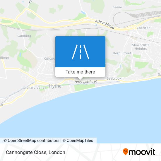 Cannongate Close map