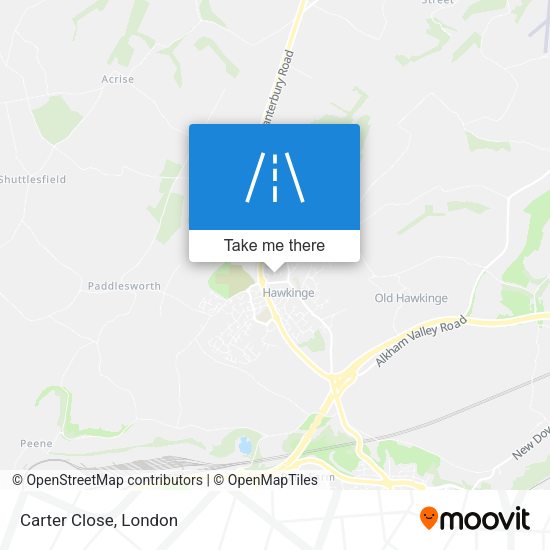 Carter Close map