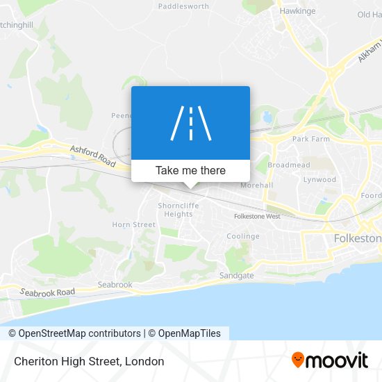 Cheriton High Street map