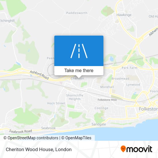 Cheriton Wood House map