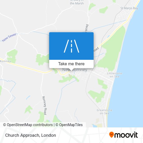 Church Approach map