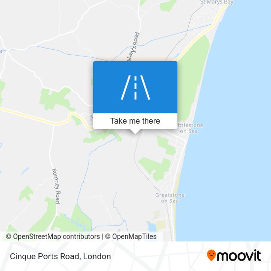 Cinque Ports Road map