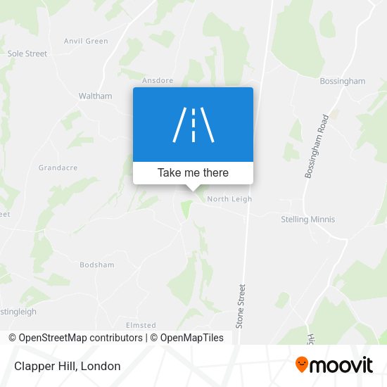 Clapper Hill map
