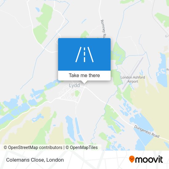 Colemans Close map