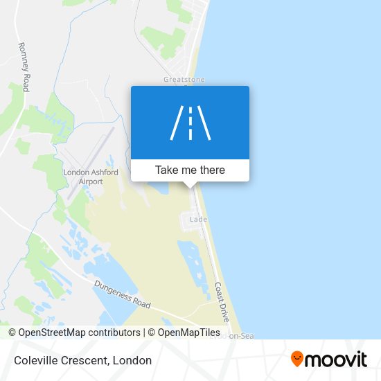 Coleville Crescent map