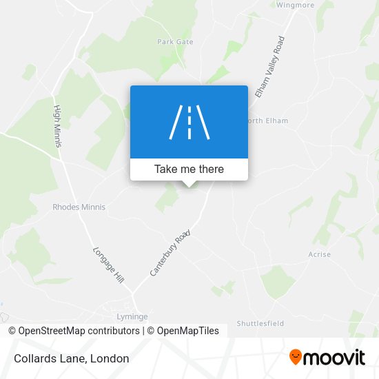 Collards Lane map