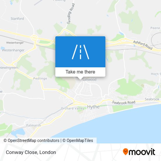 Conway Close map