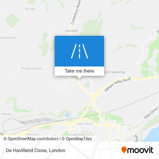 De Havilland Close map