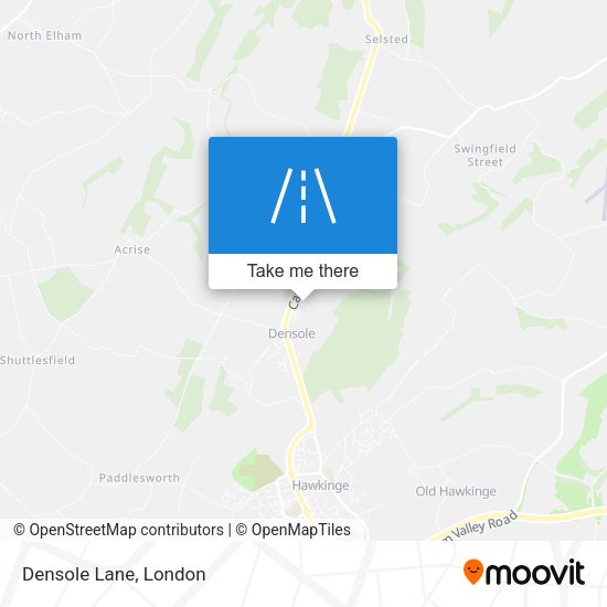 Densole Lane map
