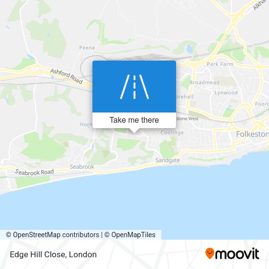 Edge Hill Close map
