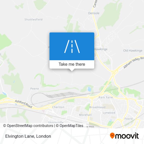 Elvington Lane map