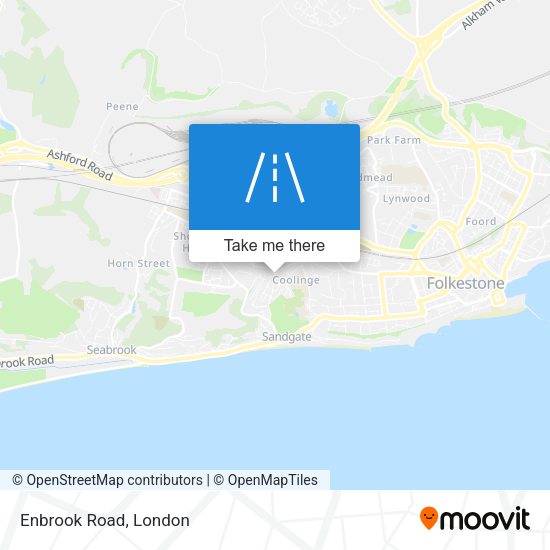 Enbrook Road map