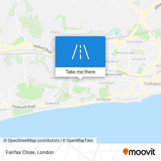 Fairfax Close map