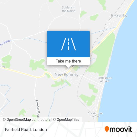 Fairfield Road map