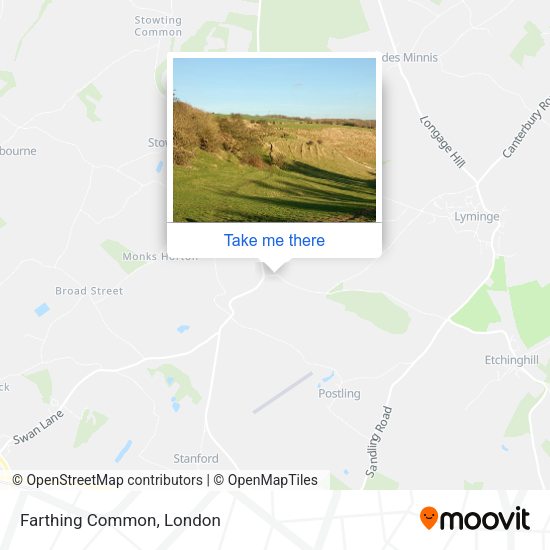 Farthing Common map