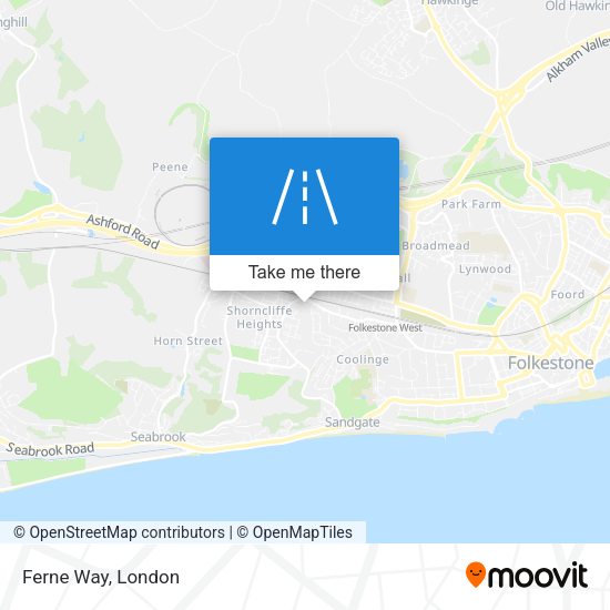 Ferne Way map