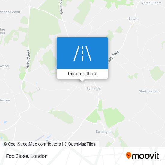 Fox Close map