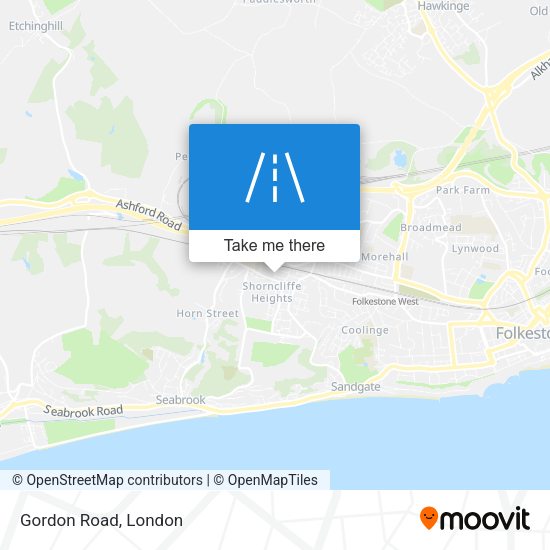 Gordon Road map