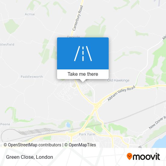 Green Close map