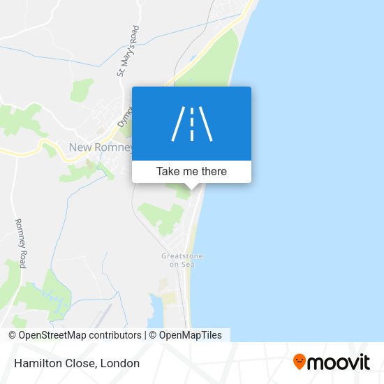 Hamilton Close map