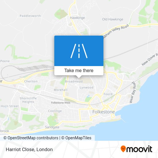 Harriot Close map