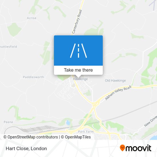 Hart Close map