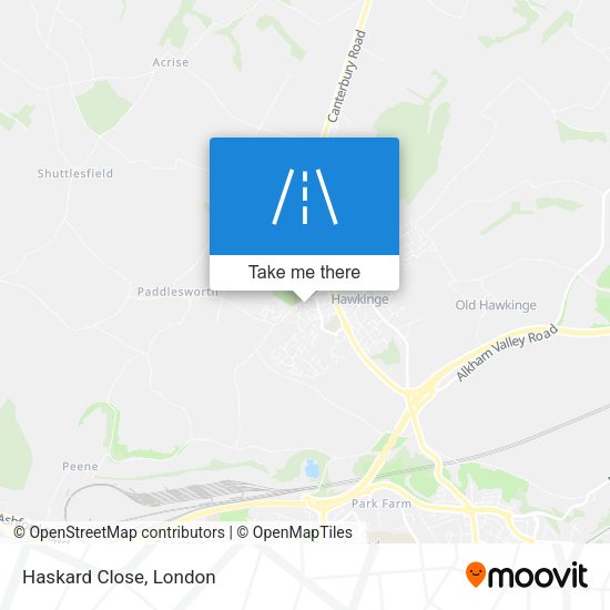 Haskard Close map