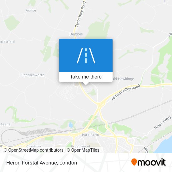 Heron Forstal Avenue map