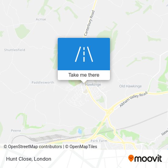 Hunt Close map