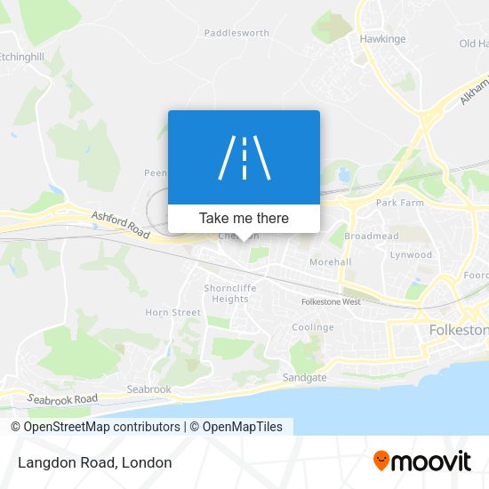 Langdon Road map