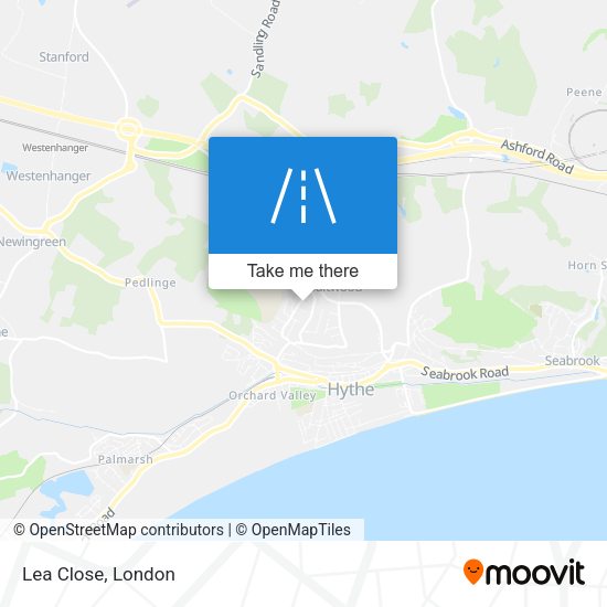 Lea Close map