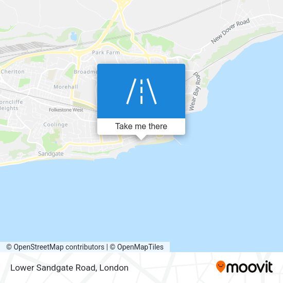 Lower Sandgate Road map