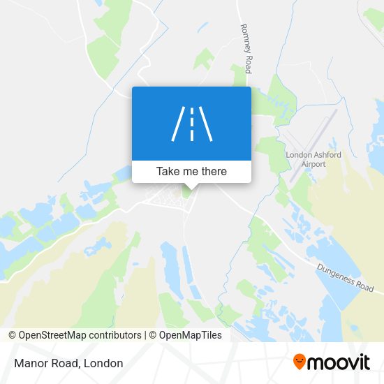 Manor Road map