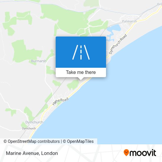 Marine Avenue map