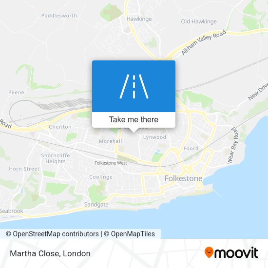 Martha Close map