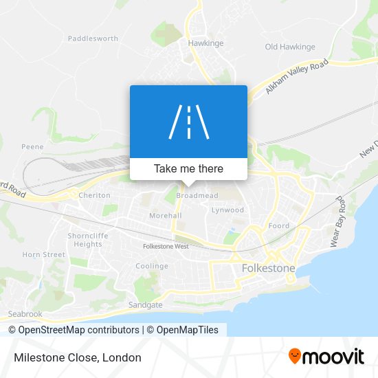 Milestone Close map