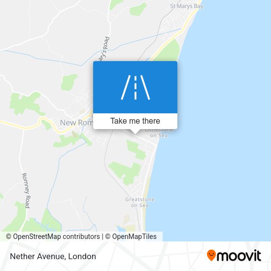 Nether Avenue map