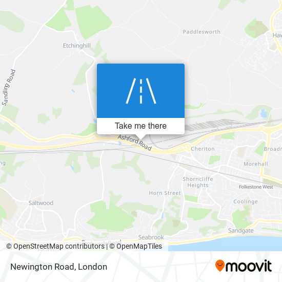 Newington Road map