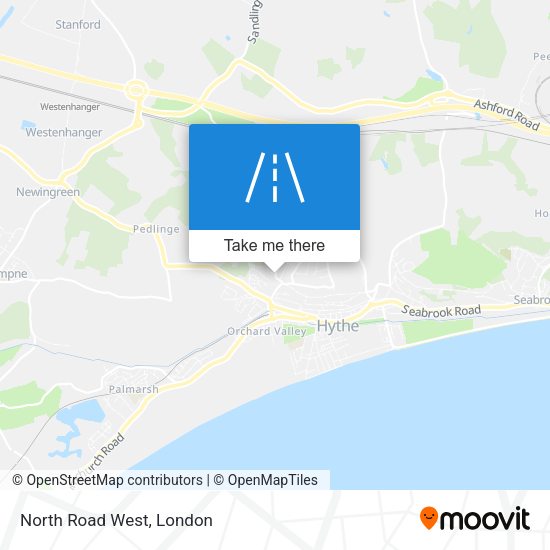 North Road West map