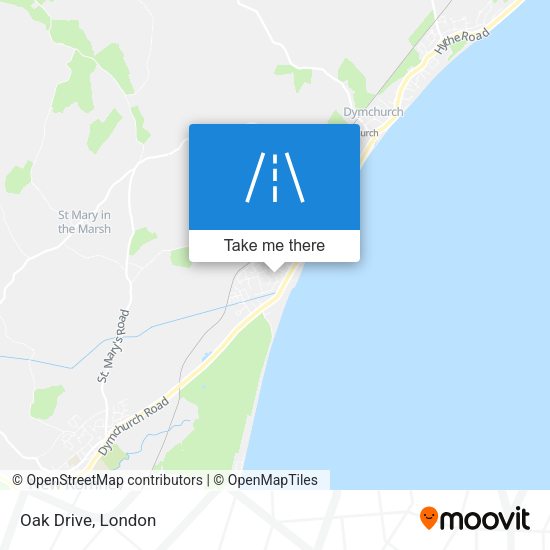 Oak Drive map